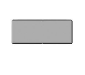 Fascia End Cap - 300mm - White