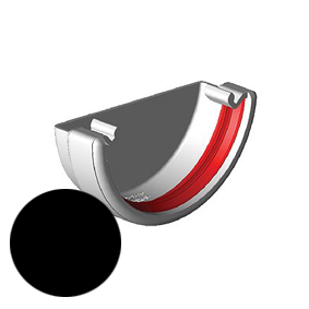 Round Stopend - External - Black