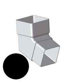 Square - 112° Offset Bend - Black