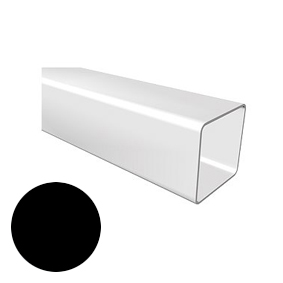 Square - Downpipe 5.5m - Black