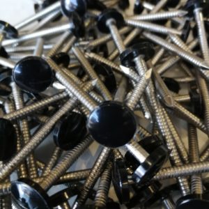 50mm Poly Nails - Black