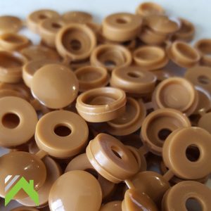 Screw Cover Cap - Light Brown - Avg 50