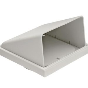 Cowled Outlet Vent - (White)