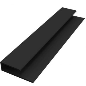 J Trim (3m) - Black (WG) (Shiplap)