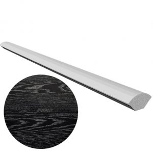 40mm x 6mm x 5m Architrave - (WG) Black Ash