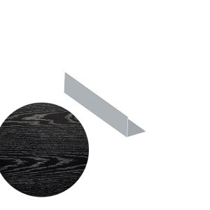 25mm x 25mm x 5m Rigid Angle - (WG) Black Ash