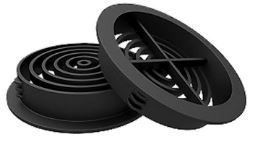 Circular Soffit Vent - Black