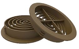 Circular Soffit Vent - Brown