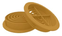 Circular Soffit Vent - Tan