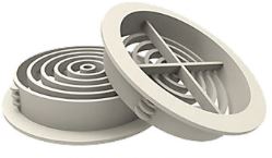 Circular Soffit Vent - White
